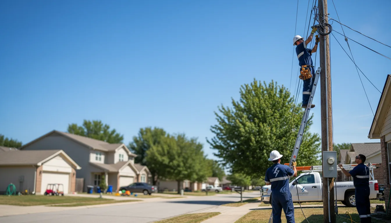 Residential electrician providing installation services in Jerusalem, AR